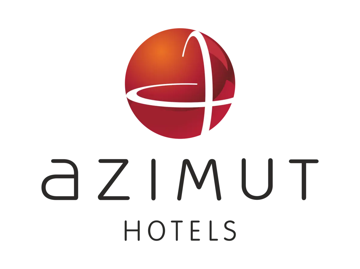 Azimut Logo für Bahn und Hotel