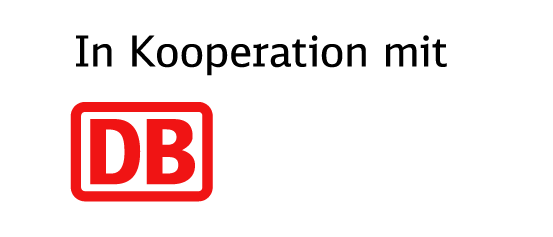 Logo in Kooperation mit DB Bahn und Hotel