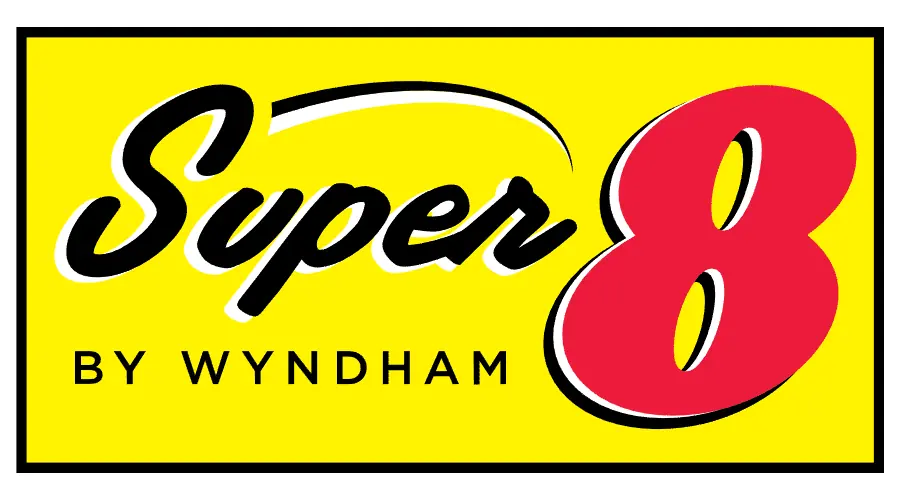Super 8 Logo für Bahn und Hotel