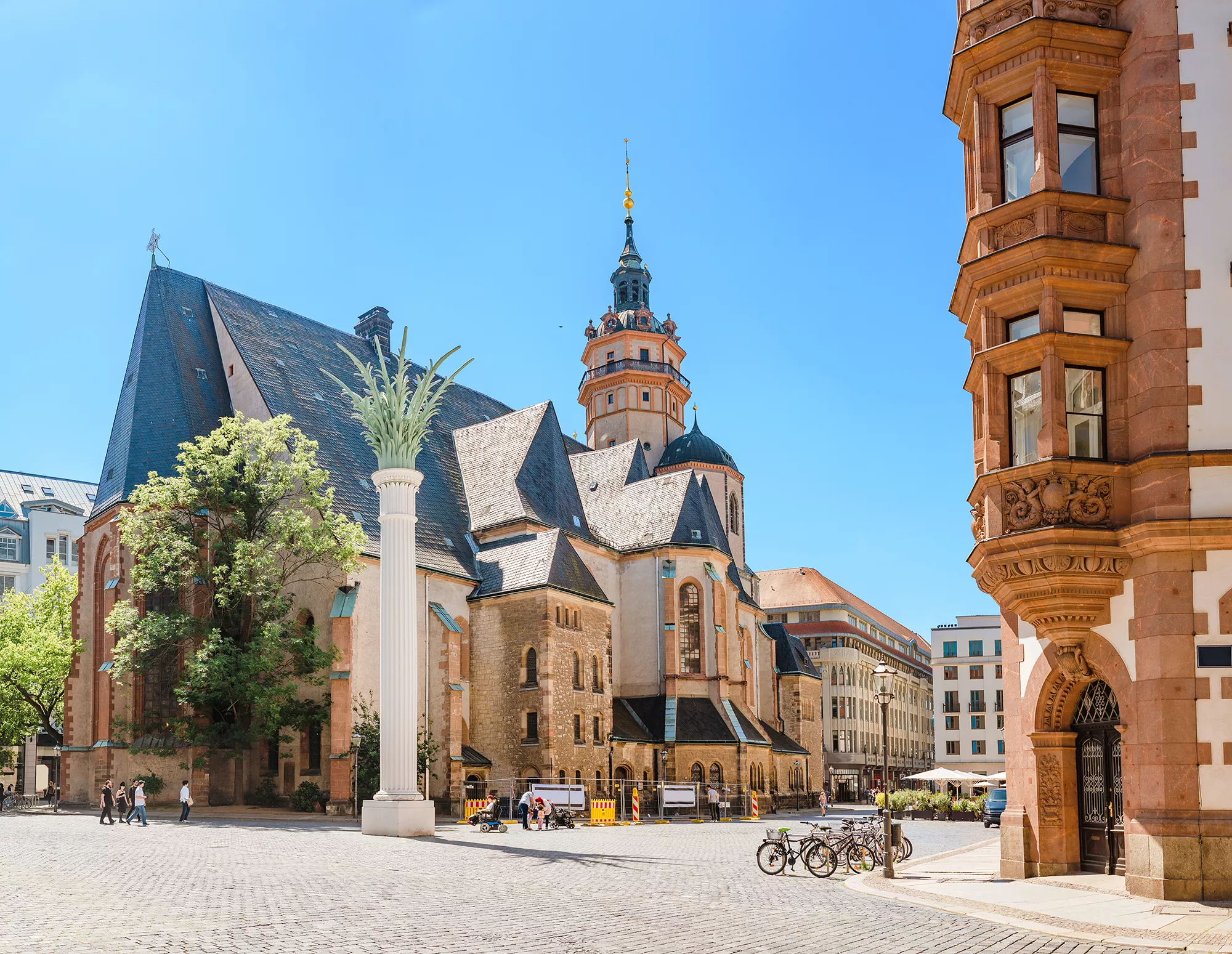 Nicolaikirche im Sommer beim Kurzurlaub Leipzig
