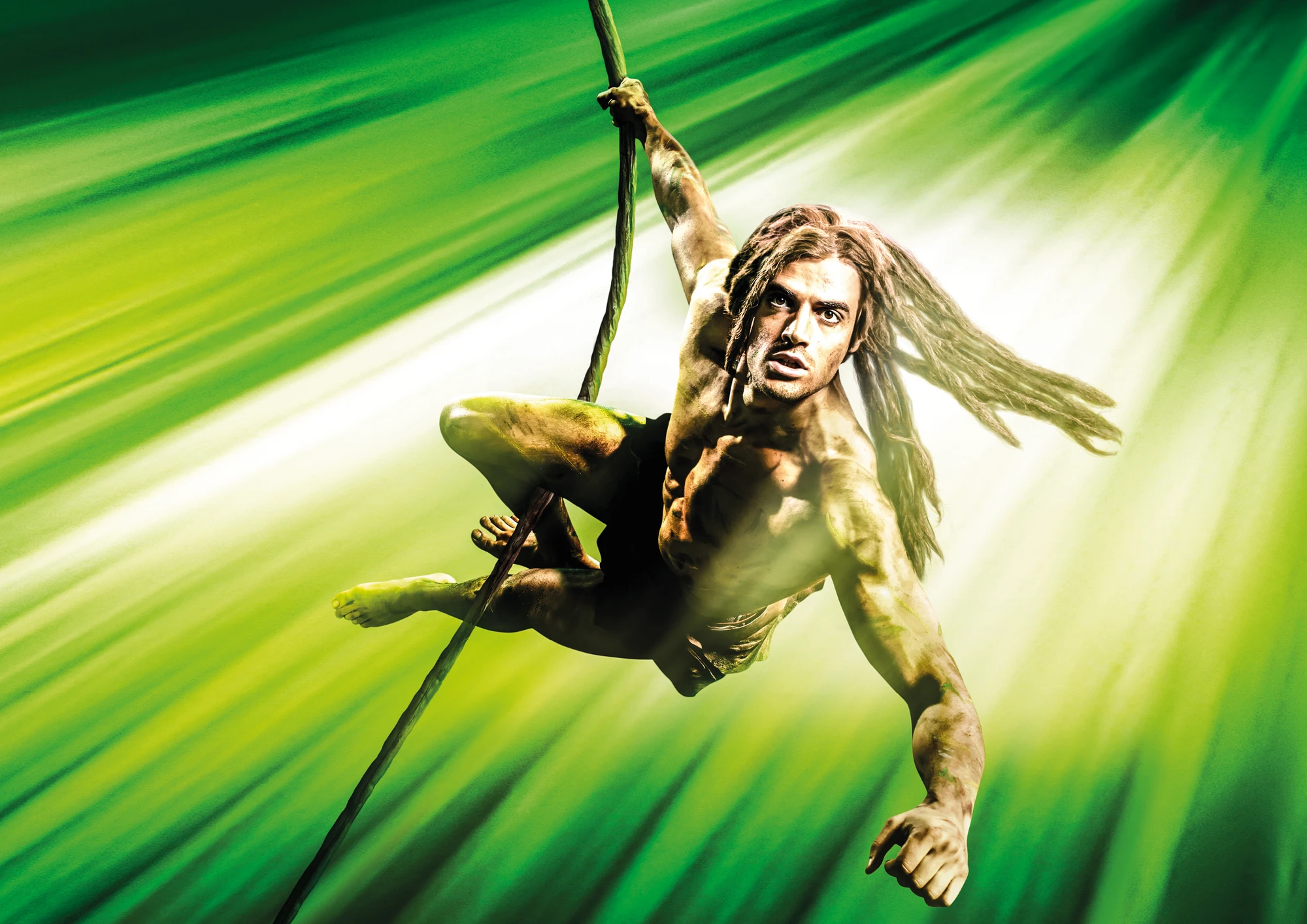 Disneys Tarzan Musical - Szene Tarzan schwingend (Querformat)